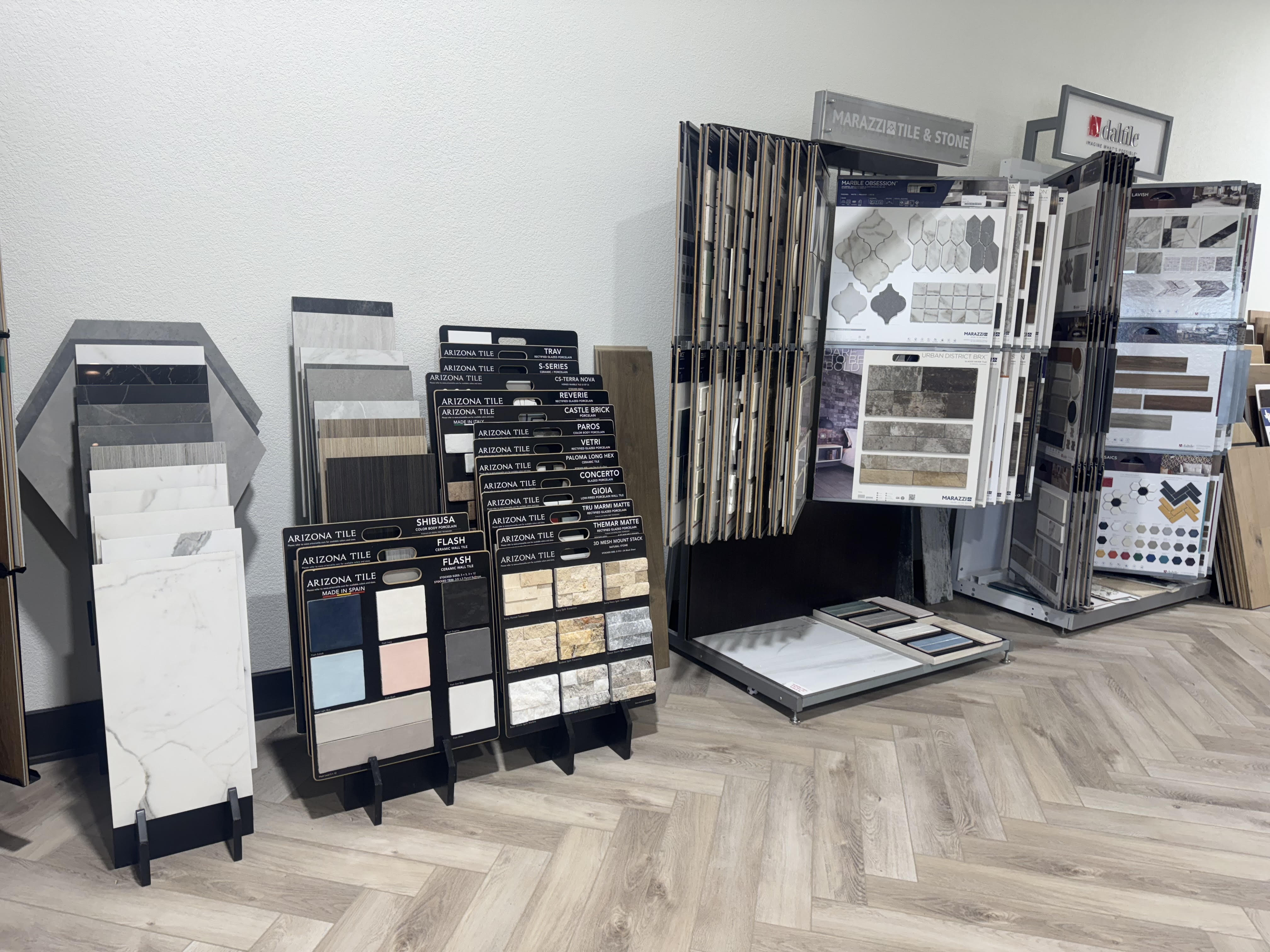 Tile Flooring samples available at Ideal Flooring & Design in Decatur TX